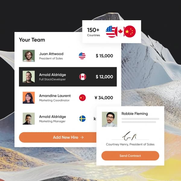 Global team illustration